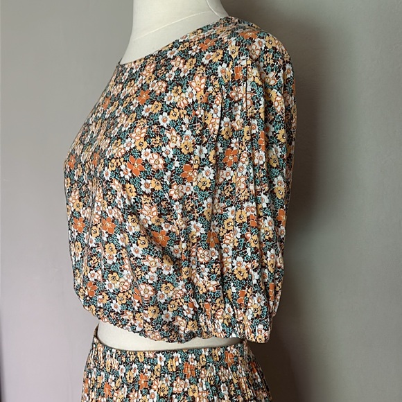 Rhythm 70s Floral 2 Piece Skirt/Top Set US S/AUS 6 - Picture 5 of 16